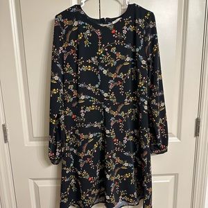 Loft Long Sleeve Floral Dress